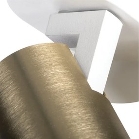 Kanlux 38966 - Bodové svietidlo LAURIN 3xGU10/10W/230V mosadz/biela