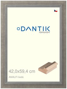 DANTIK rám na obraz 42x59,4 | AMALFI šedá (Plexi Čiré)