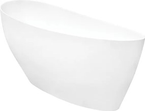 Besco Voľne stojaca vaňa z liateho mramoru Keya 165x70 BESCO-Typ výpuste: Click-Clack štandard, chróm, BESCO-Rozmery: 163,5x70,5, BESCO-Farba: Biela
