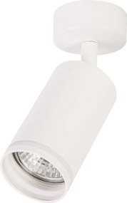 Bodové svietidlo Pipe Ring, 1x biele kovové tienidlo, w