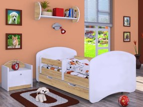 Detská posteľ so šuplíkom 180x90cm HAPPY bez motívu
