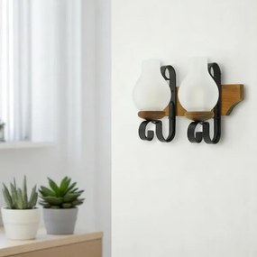 Brilagi - Nástenné svietidlo QUEEN 2xE14/40W/230V buk