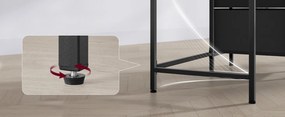 Psací stůl s nabíjecí stanicí Vasagle Unos 140 cm černý