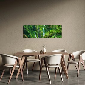 Obraz - Vodopády Madakaripura, východná Java, Indonézia (s hodinami) (90x30 cm)