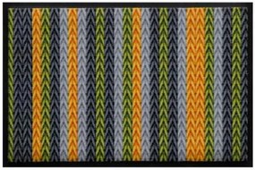 Pletený vzor- premium rohožka - žlto-zelená (Vyberte veľkosť: 75*50 cm)