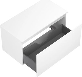 Mexen Orio, kúpeľňová skrinka 90 cm s hornou časťou, 1 zásuvka, biela matná, 91A10-09047-1-BFC01