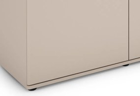 Široká komoda Avola, 180 cm, béžová kašmír/dub cremona