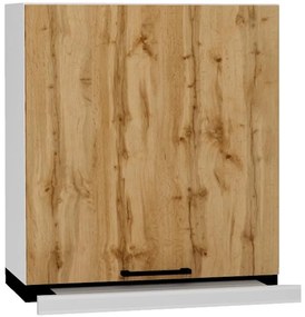 Kuchynská skrinka Bono W60/68 Slim Pl s kapucňou striebro D