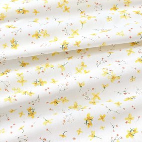 Goldea dekoračný záves valencia - kvety narcisov 200x135 cm