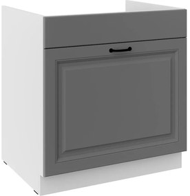 Kuchynská skrinka Stilo dustgrey/biely 80ZL 1S BB