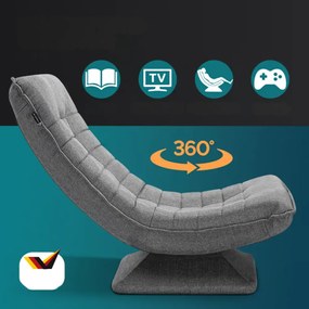 Leňoška ABERDEEN, 87x60x105cm, šedá Casaria