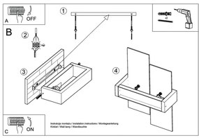 Sollux SL.0077 - Nástenné svietidlo FENIKS 1 1xE27/60W/230V prírodné drevo