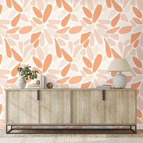 Tapeta oranžové abstraktné tvary