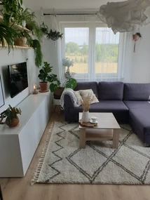 Koberec BERBER ASILA B5970, krémovo - hnedý, strapce,  Maroko Shaggy