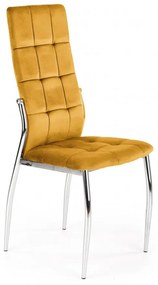 Jedálenská stolička SAGAL – zamat, viac farieb Žltá