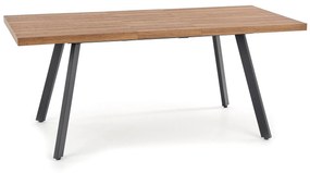 Skladací jedálenský stôl Berlin 160/220 cm orech/čierna