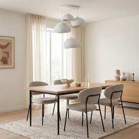 Brilagi - Závesné svietidlo WABI SABI na lanku 4xE27/40W/230V pr. 95 cm biela