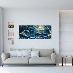 Obraz - Maľba oblohy a mora (120x50 cm)