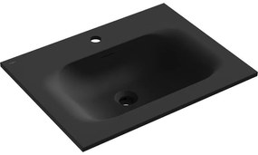 Mexen Vela, umývadlo na zapustenie 61 x 46,5 cm, čierna matná, 25236071