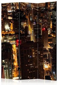 Paraván - City by night - Chicago, USA [Room Dividers]