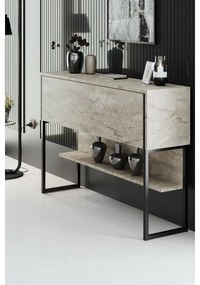 Komoda Luxe Travertine and Black