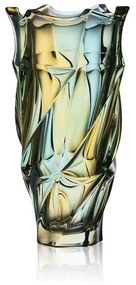 KRIŠTÁĽOVÁ VÁZA BOHEMIA FLAMENCO LEMON 300MM