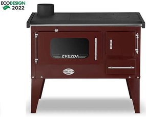 Sporák na tuhé palivo NARODNA E 6kW hnedý ľavý Eco