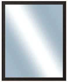 DANTIK - Zrkadlo v rámu, rozmer s rámom 80x100 cm z lišty ANDRÉ veľká čierna (3154)