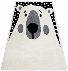 Koberec JOY Teddy krém / čierny