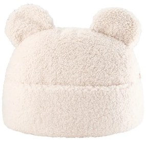 Krémový detský pohovkový vankúš z textílie buklé Teddy Pouch – Wigiwama