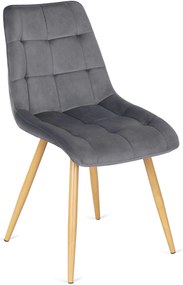 Jedálenská stolička Rodger (sivá) . Akcia -23%. Vlastná spoľahlivá doprava až k Vám domov. 1129165