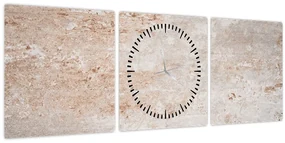 Obraz - Múr (s hodinami) (90x30 cm)