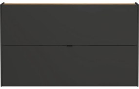 Antracitová výklopná skrinka na topánky Ameca – Germania