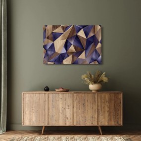 Obraz - 3D drevené trojuholníky (90x60 cm)