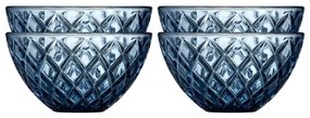 Modré sklenené misky v súprave 4 ks 325 ml Sorrento – Lyngby Glas
