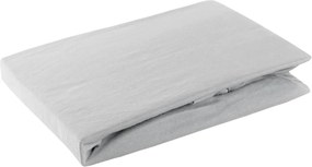 JERSEY PRESTIERADLO 90X200 CM, VÝŠKA 25 CM STRIEBORNÉ