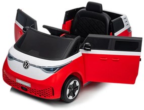 Detské elektrické auto Volkswagen ID BUZZ červené