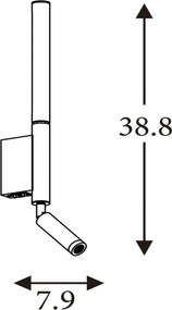 Searchlight 28127LT - LED Bodové svietidlo ARCHITECT LED/7W/230V hnedá