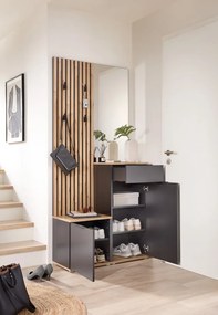 Predsieňová stena Simple, dub artisan/antracit