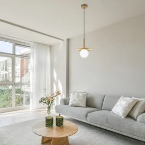 Luster na lanku CHITA 1xG9/5W/230V zlatý