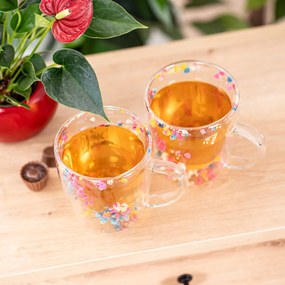 4Home Termo pohár Floral Hot&Cool 300 ml, 2 ks