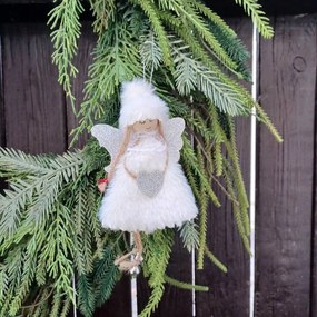 DECOLED Sada anjelov, 11,5 cm, biela