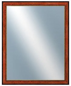 DANTIK - Zrkadlo v rámu, rozmer s rámom 40x50 cm z lišty CASTAGNO hnedá Au Linka (189)