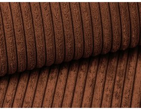 Terakotová menčestrová rozkladacia pohovka 195 cm Nona – Makamii