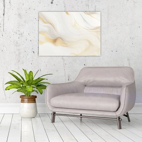 Sklenený obraz - Abstrakcia s dekorom (70x50 cm)