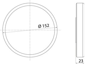 Emco Cosmetic mirrors Pure - Nástenné holiace a kozmetické zrkadlo, nalepovacia verzia, Ø 152 mm, 5 násobné zväčšovanie, chróm 109800126