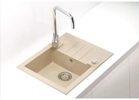 ALVEUS 1090950 - Kuchynský drez ROCK 59,5x47,5 cm granit/béžová