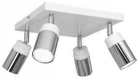 Bodové svietidlo NEST 4xGU10/8W/230V biela/chróm