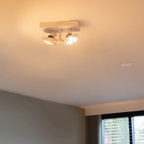 Moderné bodové svetlo biele 2-žiarovkové - Master 111