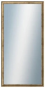 DANTIK - Zrkadlo v rámu, rozmer s rámom 50x100 cm z lišty TRITON biely bronz (2140)